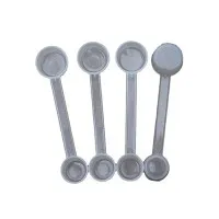 Plastsked med två huvuden